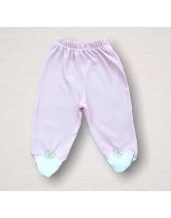 Omarı Çiçek Desenli 10 Parça Zıbın Takımı Pembe