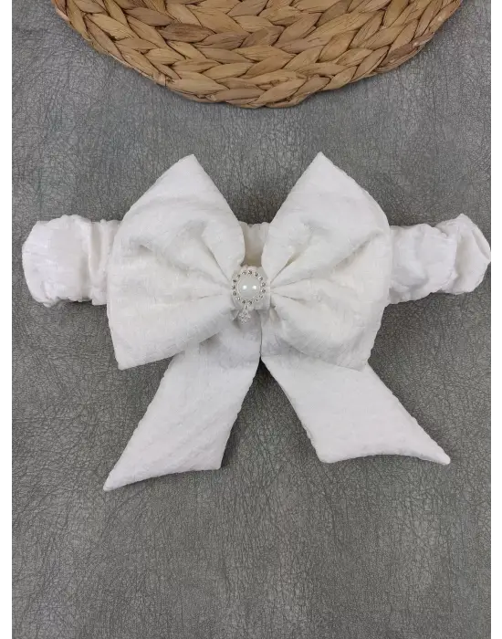 Omarı Yenidoğan Lüks Kundak Bebek Battaniyesi Ekru