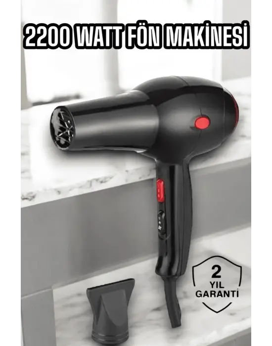 Soğuk Ve Sıcak Üfleme Özellikli Ac Motorlu Saç Kurutma Makinesi