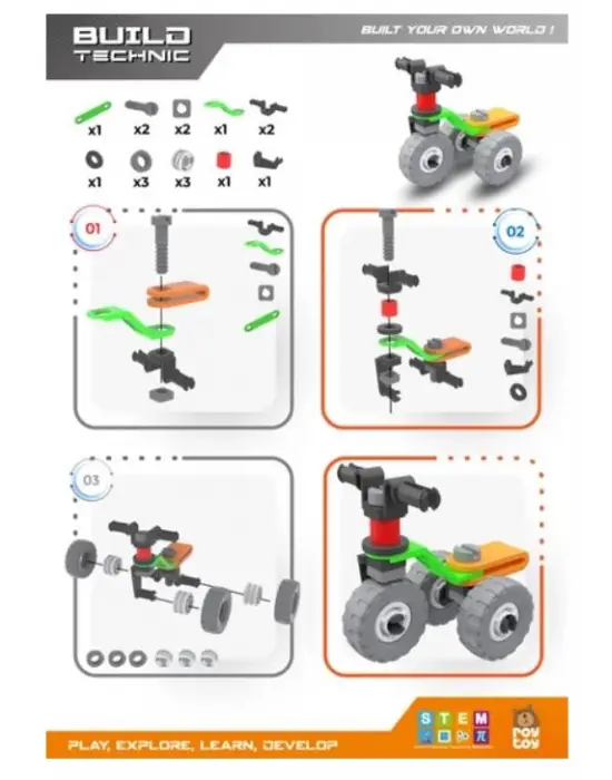 Omarı 18 Parça Motorsiklet Build Seti