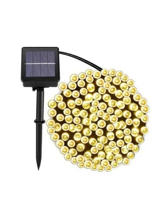 Solar 100 Ledli 12 Metre Bahçe Aydınlatma
