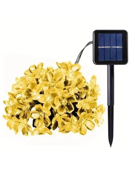 Solar 5m 50 Led Papatya Gün Işığı 8 Fonksiyonlu