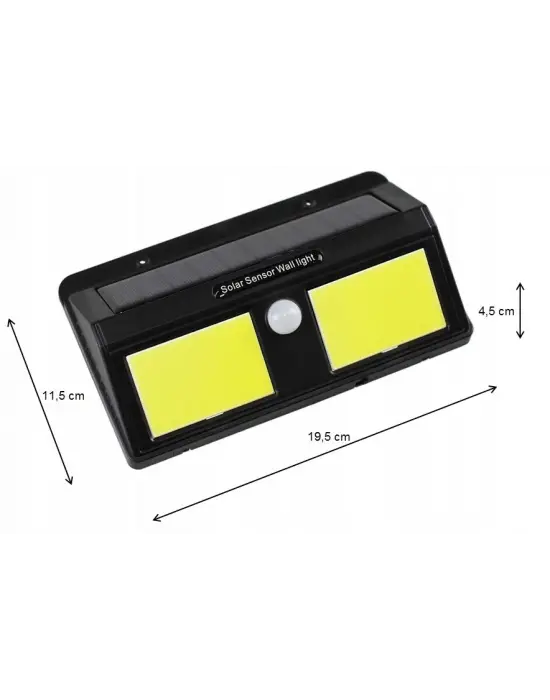 Omarı Güneş Enerjili Sensörlü Duvar Tipi LED Lamba