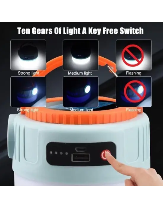 Solar Led Kamp Lambası