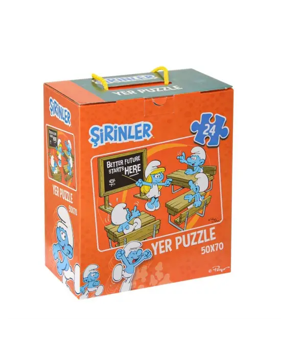 SRN7728 Şirinler Yer Puzzle - Laço Kids