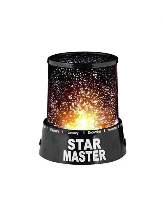 Star Master Pilli Gökyüzü Projeksiyonlu Led Renkli Yıldızlı Tavan Işık Yansıtma Gece Lambası