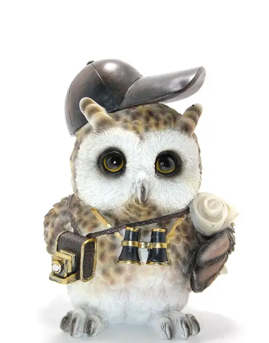 Steampunk Polyester Baykuş Figürü Model 2