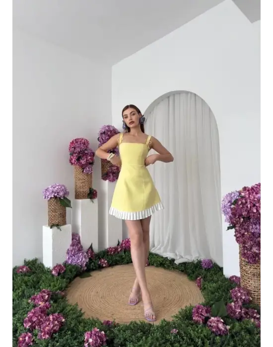 Omarı Fiyonk Detaylı Çelik Elbise