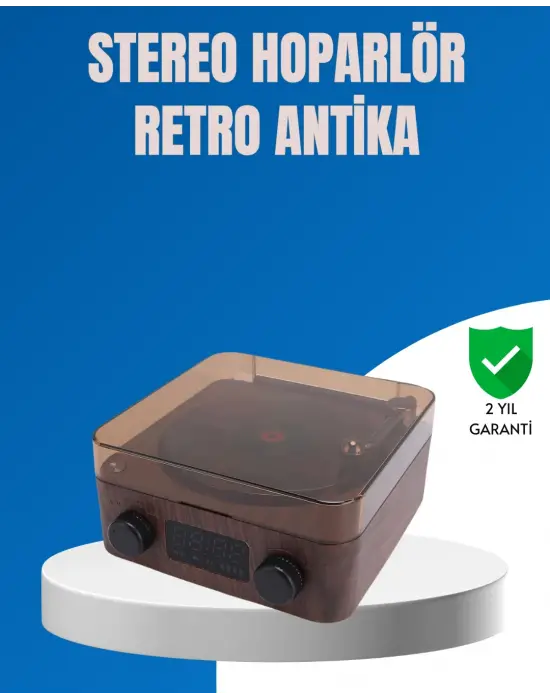 Stereo Bluetooth Hoparlör – Gece Lambalı Ve Saat Göstergeli