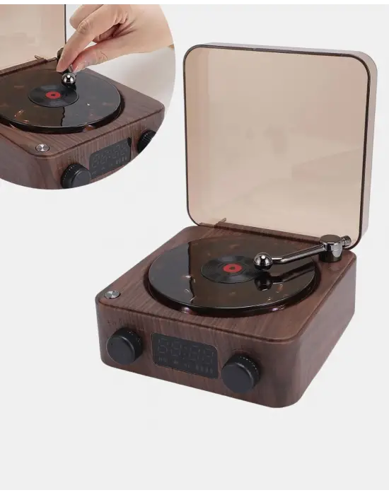 Stereo Bluetooth Hoparlör – Gece Lambalı Ve Saat Göstergeli