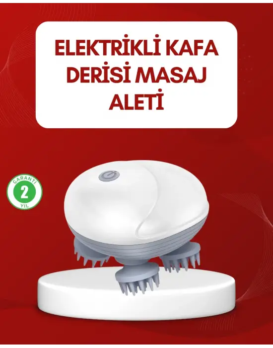 Su Geçirmez Elektrikli Kafa Masaj Cihazı Ipx7