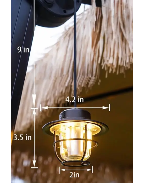 Omarı Su Geçirmez Taşınabilir Retro Led Kamp Feneri