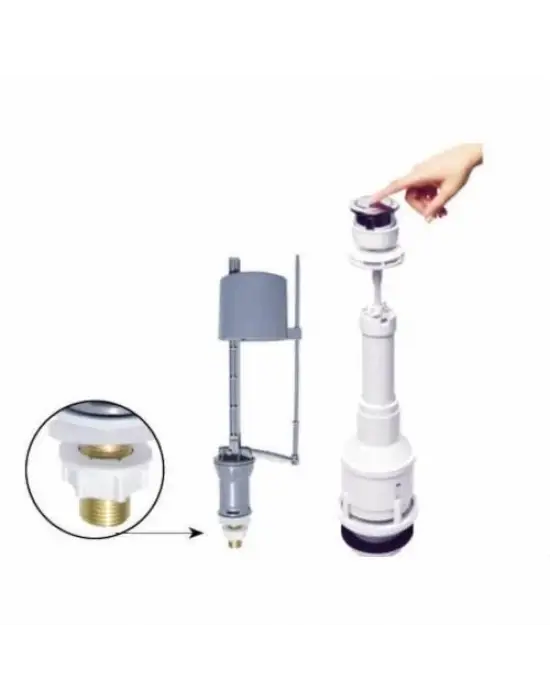 Omarı Tasarruflu Klozet İç Takımı Basmalı Sifonlu