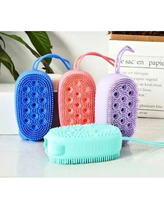 Süngerli Silikon Banyo Kesesi