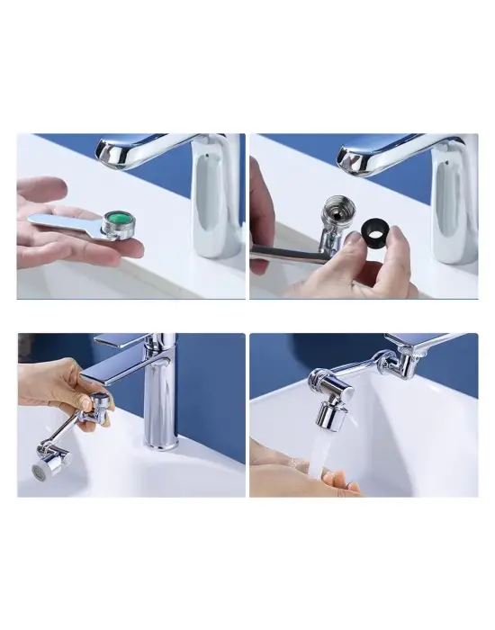 Sunup Sn-20341 1080 Derece Dönebilen Musluk-duş Başlığı