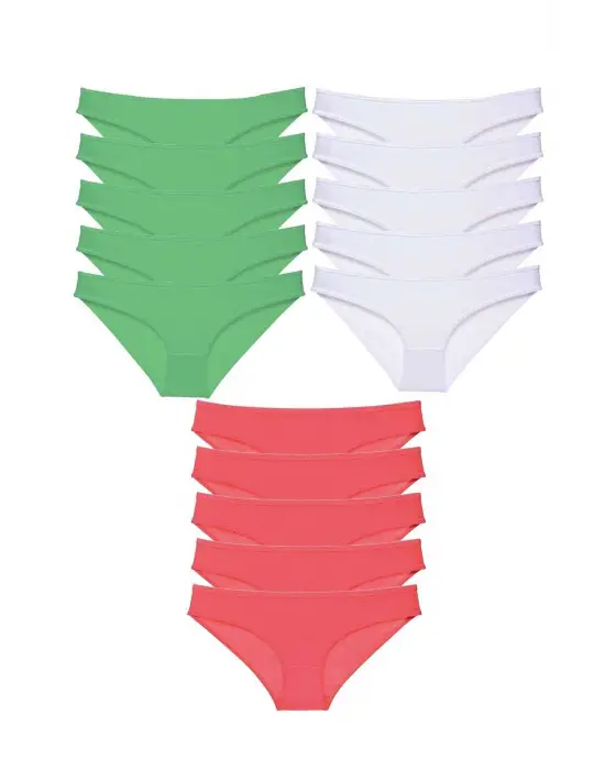 Omarı Yumuşak ve Esnek Kadın Slip Külot Seti