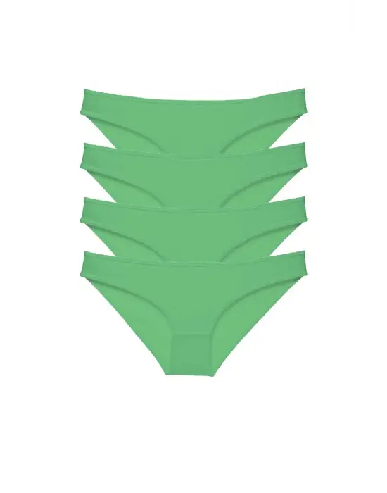 Omarı Kadın Slip Külot Yeşil 4lü Set