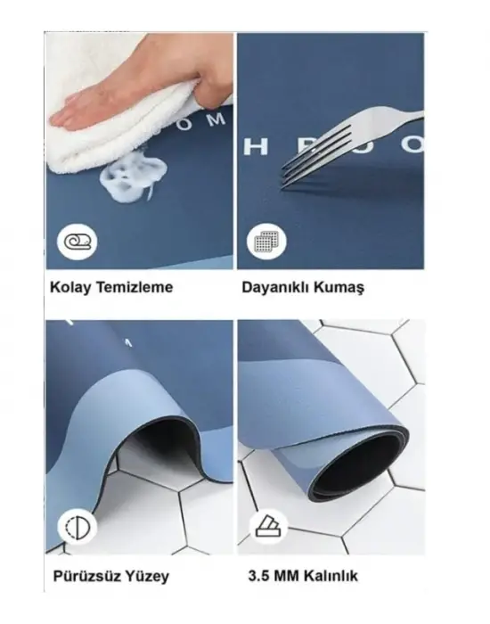 Süper Emıcı Banyo Paspası