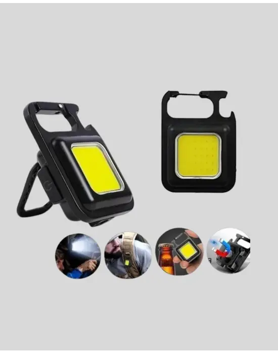 Süper Parlak 800 Lümen Led Fener – Usb Şarjlı, 3 Işık Modlu, Mini Taşınabilir Ve Anahtarlık Tipi