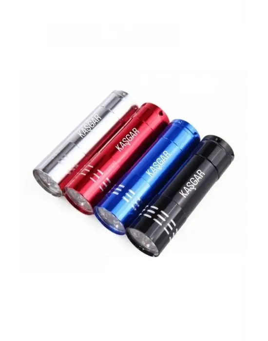 Süper Parlak 9 Ledli Metal Mini El Feneri