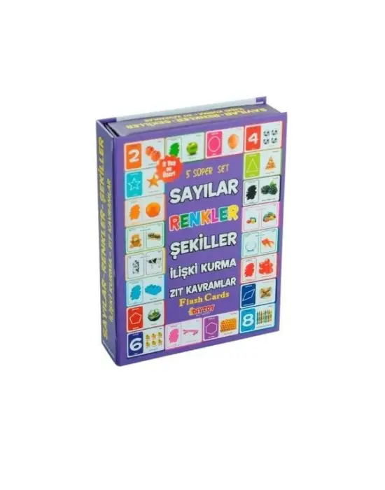 Omarı Çocuklar İçin Eğitici Flash Cards Seti