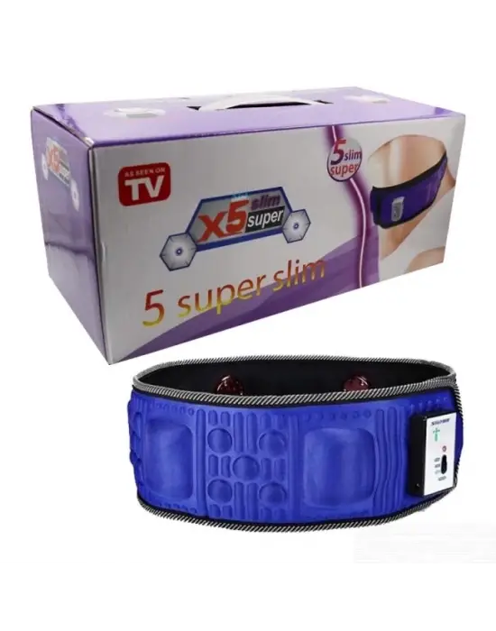Super Slim 5 Motorlu Titreşimli Masaj Kemeri Göbek Eritme Aleti