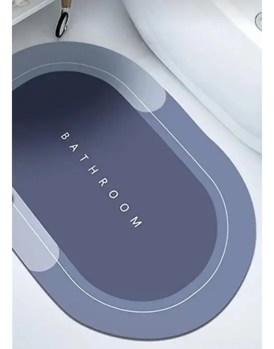 Süper Su Emici Kaymaz Tabanlı Banyo Paspası ( 40x60 )cm