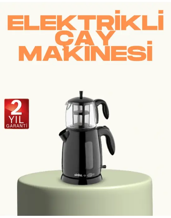Susuz Çalışma Emniyetli Sinbo Elektrikli Çay Makinesi