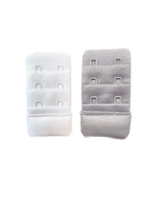 Omarı Beyaz Gri Agraf Sütyen Uzatma Kopçaları