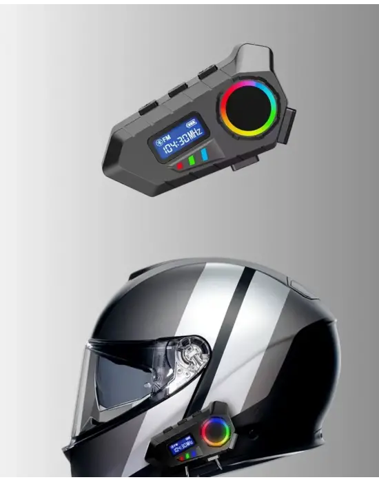 Suya Dayanıklı Bluetooth  İnterkom 5.4 Hoparlör 500mah Batarya Ve Fm Radyo Özellikli