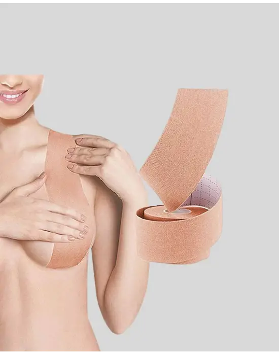 Suya Dayanıklı Görünmez Göğüs Bandı – Pamuklu Ve Esnek Destek Bandı