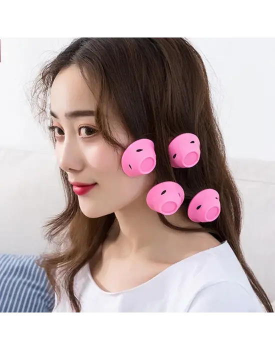 Omarı Yıkanabilir Suya Dayanıklı Silikon Saç Maşası Bigudi