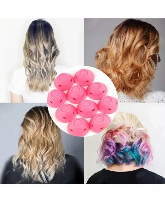 Omarı Yıkanabilir Suya Dayanıklı Silikon Saç Maşası Bigudi