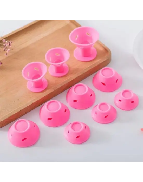 Omarı Yıkanabilir Suya Dayanıklı Silikon Saç Maşası Bigudi