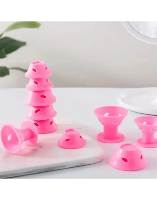 Omarı Yıkanabilir Suya Dayanıklı Silikon Saç Maşası Bigudi