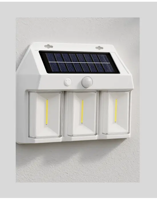 Suya Dayanıklı Solar Duvar Lambası – Akıllı Gece Sensörlü Işık