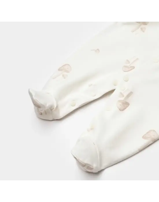 Omarı Yumuşak ve Şık Bebek Tulumu Light Beige