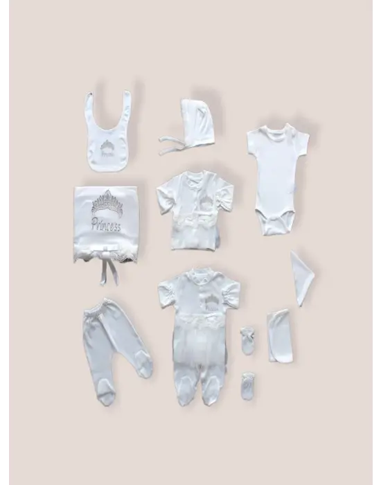 Zarif Nakışlı 10lu Zıbın Takımı