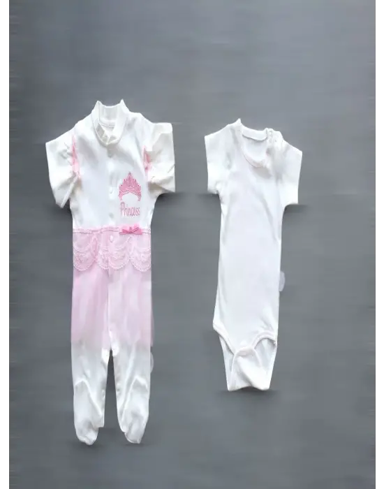 Pembe Nakışlı Zıbın Takımı