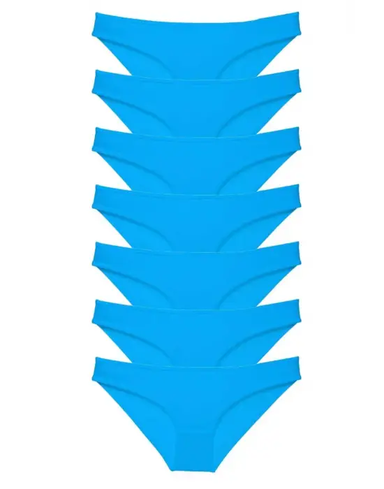 Tarz Kadın Slip Seti - Mavi