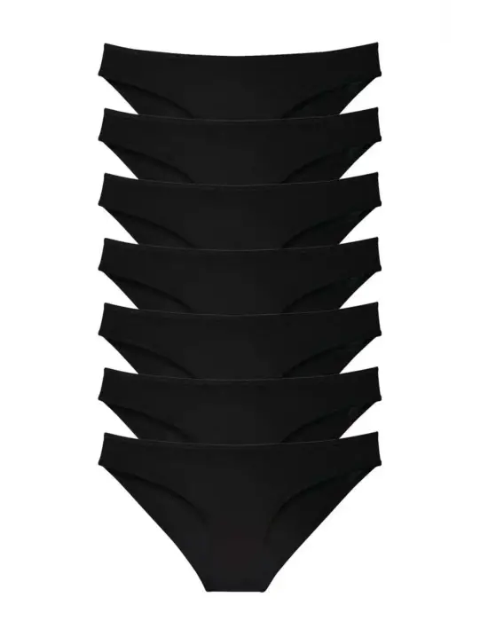 Tarz Kadın Slip Seti Siyah