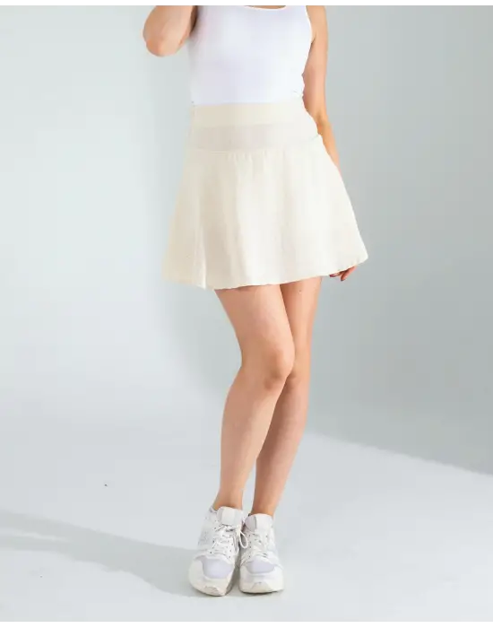 Şık Keten Şort Etek