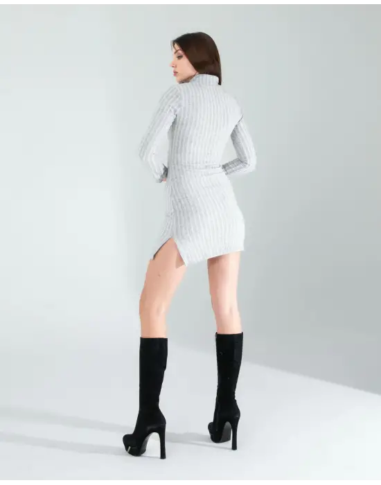 Göz Alıcı Mini Triko Elbise