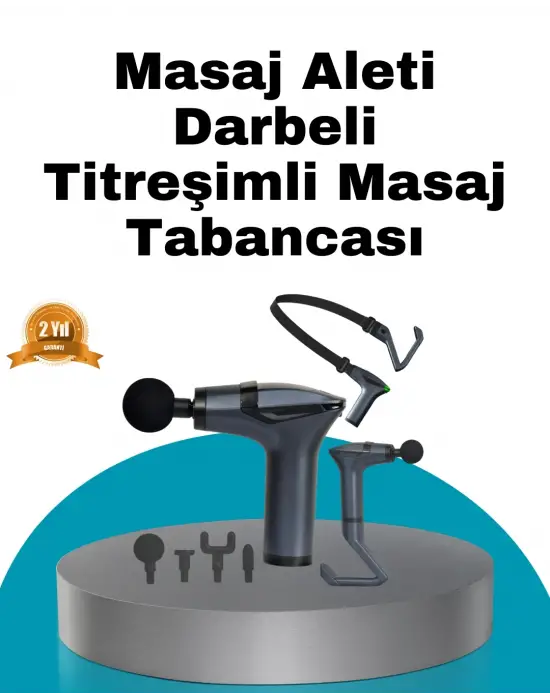 Taşınabilir 3in1 Masaj Aleti Şarjlı Titreşimli Esneme Bantlı
