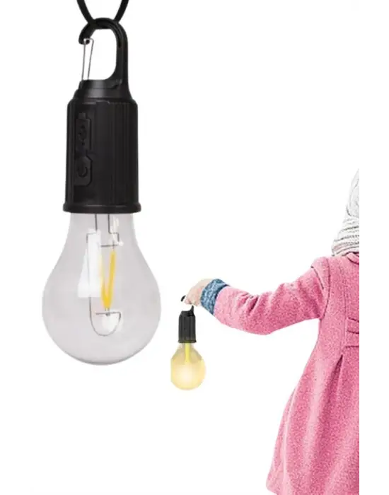 Taşınabilir Askılı Ampul Kamp Lambası Askılı Type-c Şarjlı Bahçe Lambası