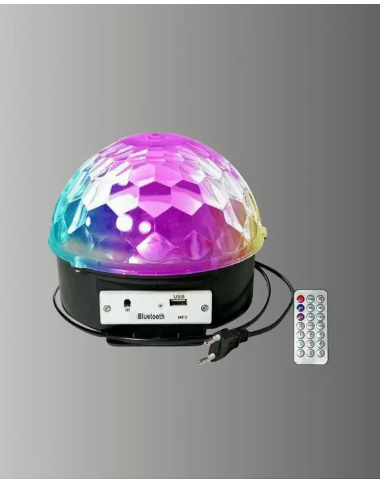 Taşınabilir Bluetooth Disko Topu Uzaktan Kumandalı Işık Efektleri
