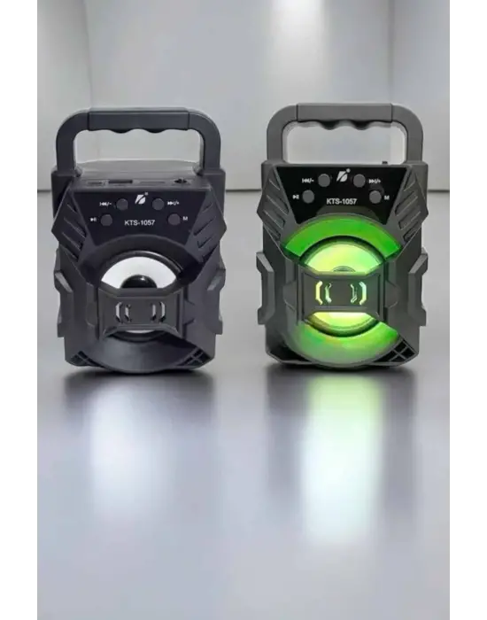 Taşınabilir Bluetooth Hoparlör Led Işıklı Uzun Pil Ömrü