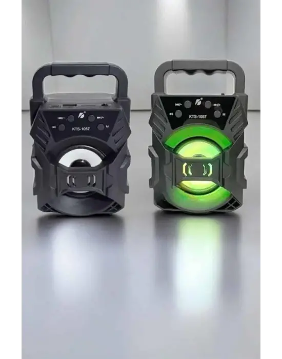 Taşınabilir Bluetooth Hoparlör Led Işıklı Uzun Pil Ömrü