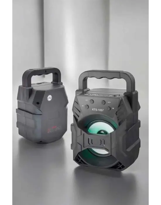 Taşınabilir Bluetooth Hoparlör Led Işıklı Uzun Pil Ömrü