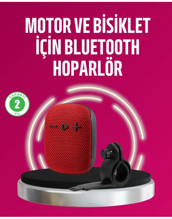 Taşınabilir Bluetooth Hoparlör Suya Dayanıklı Kumaş Kaplama
